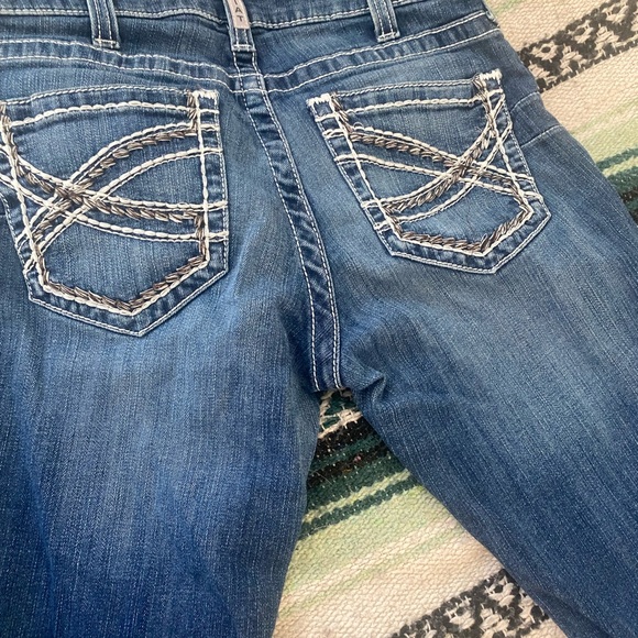 Ariat Women's Flare Jeans in Classic Blue - Picture 5 of 5